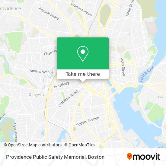 Providence Public Safety Memorial map