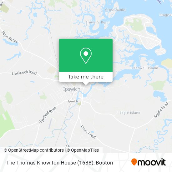 The Thomas Knowlton House (1688) map