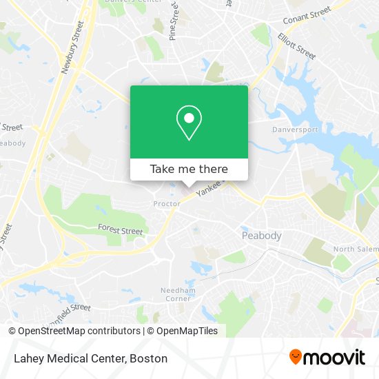 Mapa de Lahey Medical Center