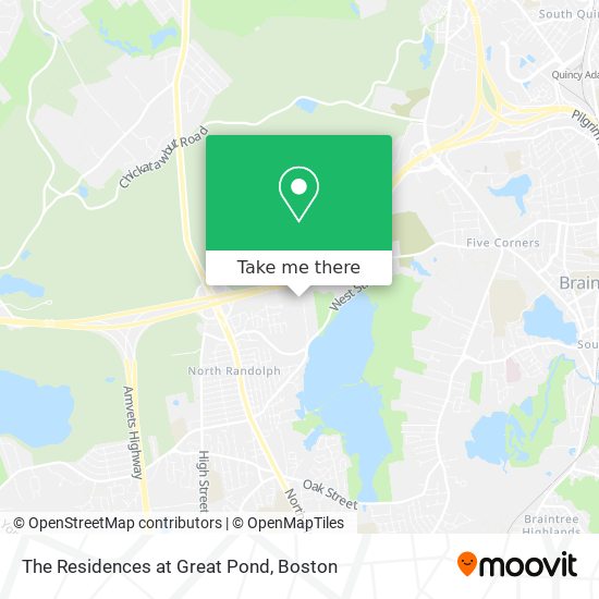 Mapa de The Residences at Great Pond