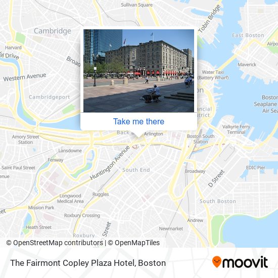 The Fairmont Copley Plaza Hotel map