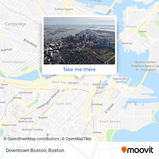 Downtown Boston map