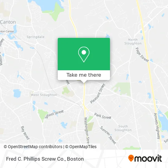 Fred C. Phillips Screw Co. map