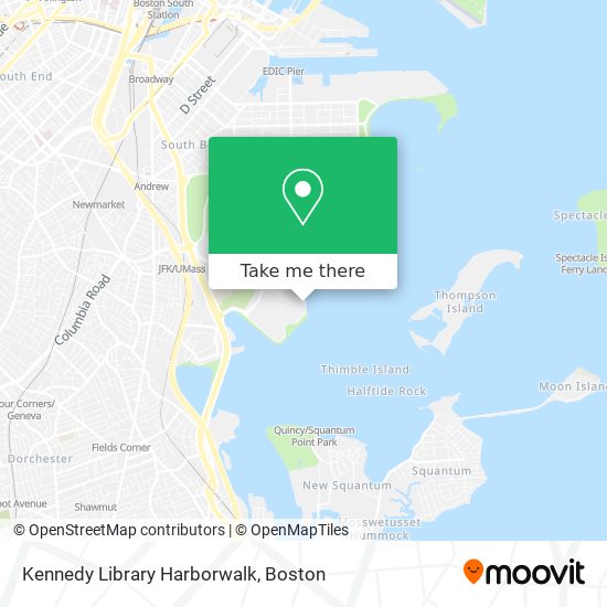 Kennedy Library Harborwalk map