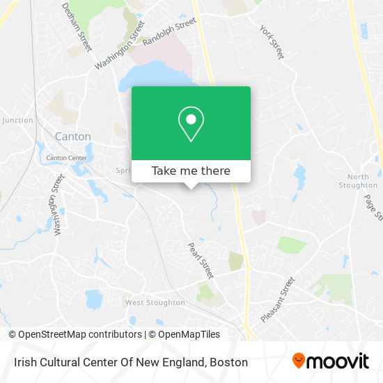 Mapa de Irish Cultural Center Of New England