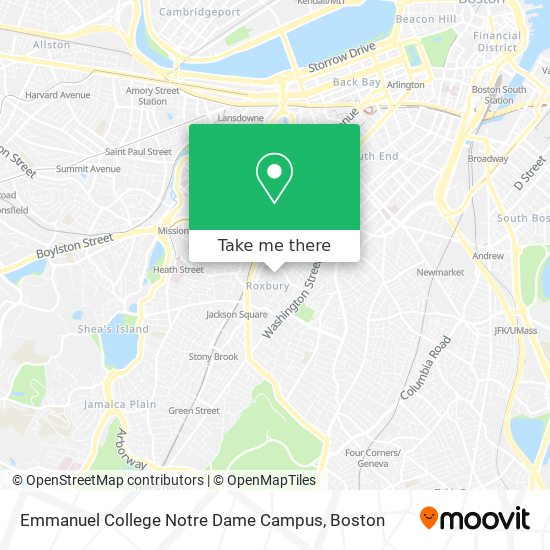 Emmanuel College Notre Dame Campus map