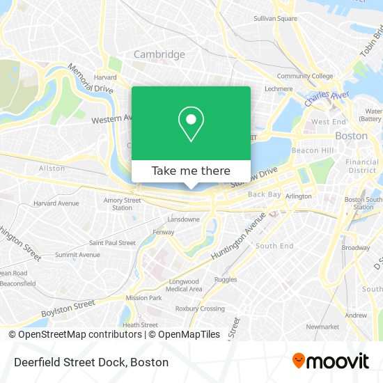 Deerfield Street Dock map