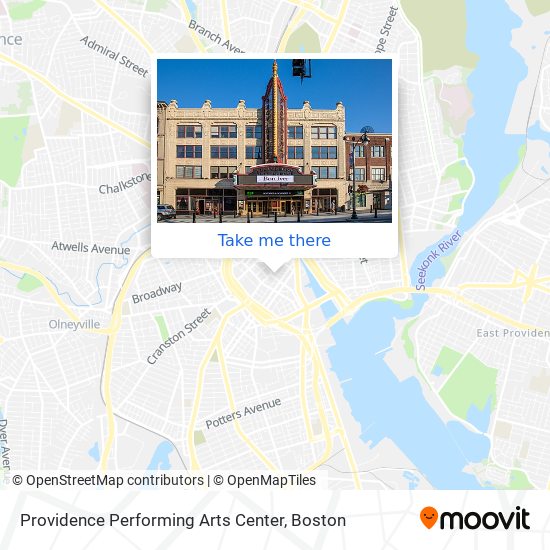 Mapa de Providence Performing Arts Center