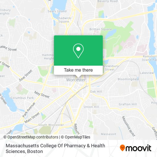 Massachusetts College Of Pharmacy & Health Sciences map