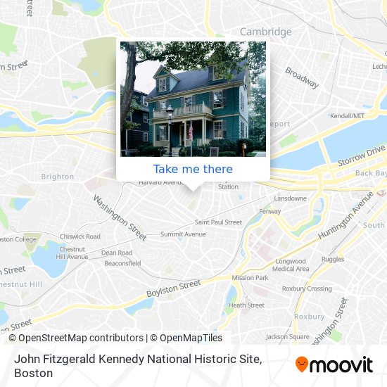 John Fitzgerald Kennedy National Historic Site map