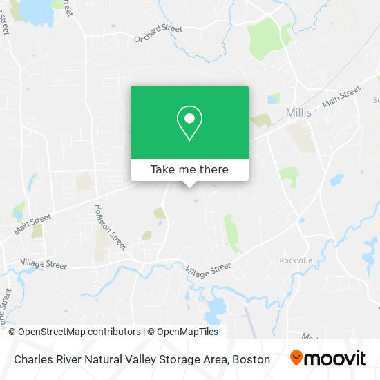 Charles River Natural Valley Storage Area map