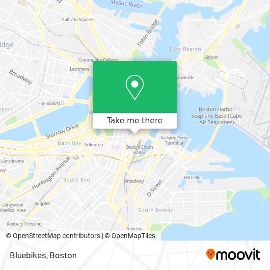 Bluebikes map