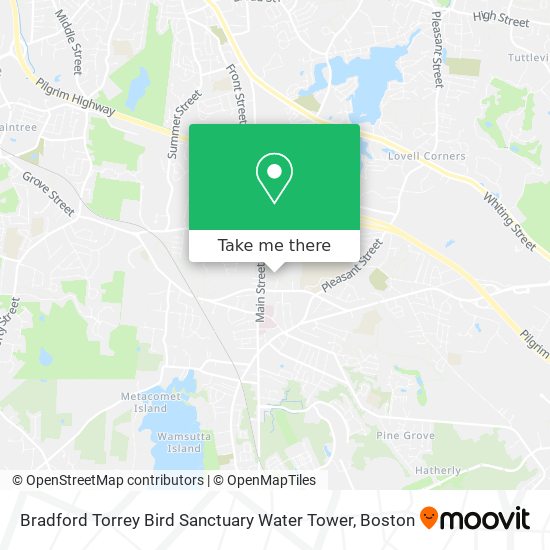 Mapa de Bradford Torrey Bird Sanctuary Water Tower