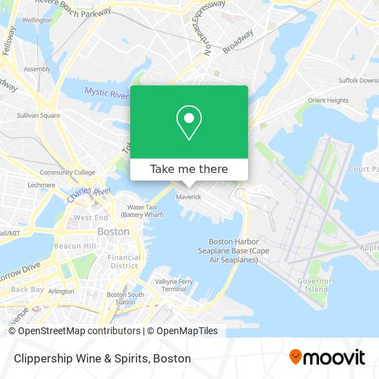 Clippership Wine & Spirits map