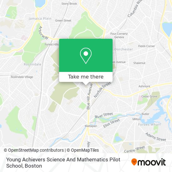 Mapa de Young Achievers Science And Mathematics Pilot School
