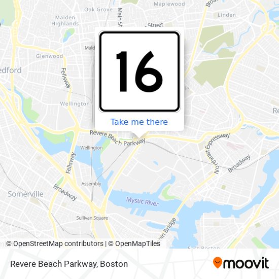 Revere Beach Parkway map