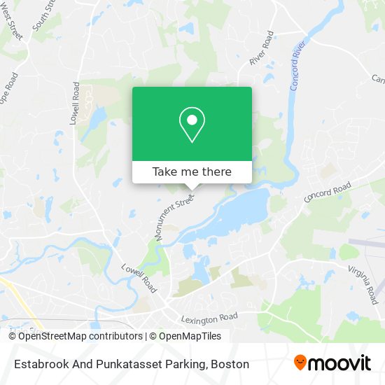 Estabrook And Punkatasset Parking map