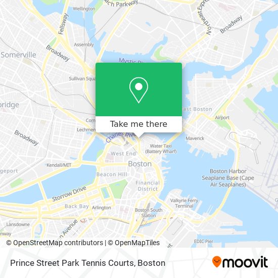 Mapa de Prince Street Park Tennis Courts