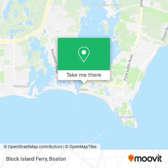 Block Island Ferry map