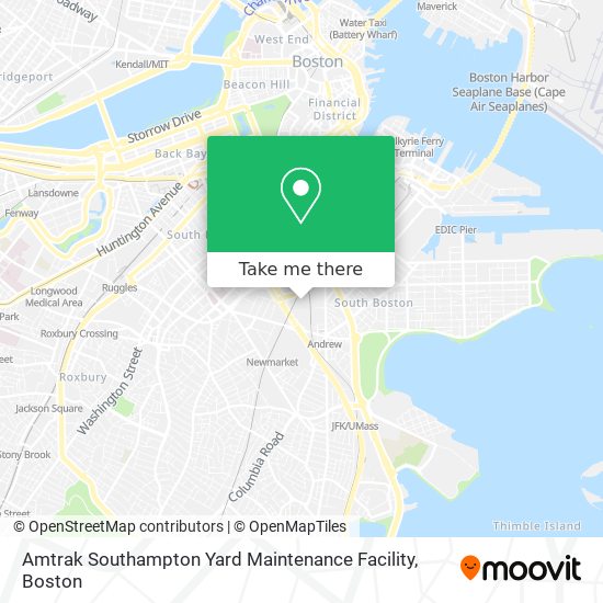 Amtrak Southampton Yard Maintenance Facility map