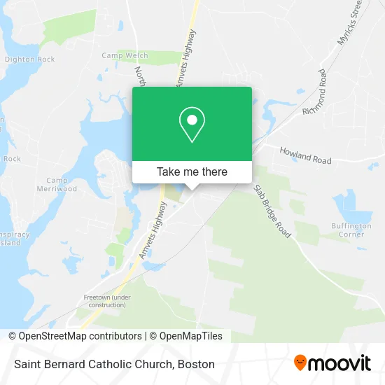Saint Bernard Catholic Church map