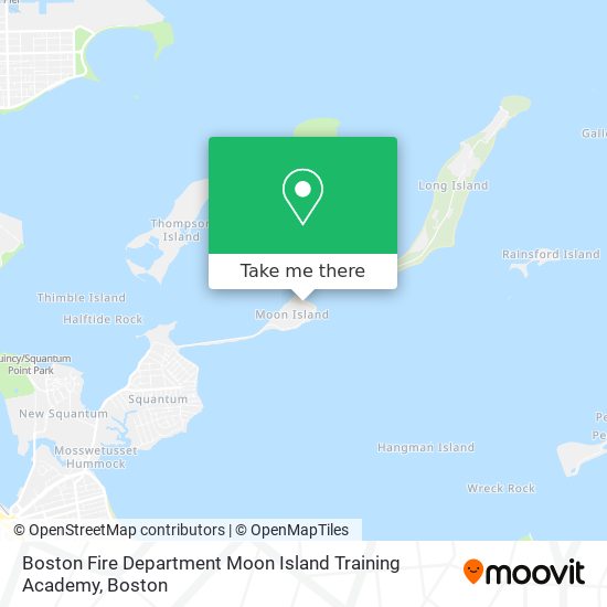 Mapa de Boston Fire Department Moon Island Training Academy