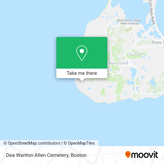 Dea Wanton Allen Cemetery map