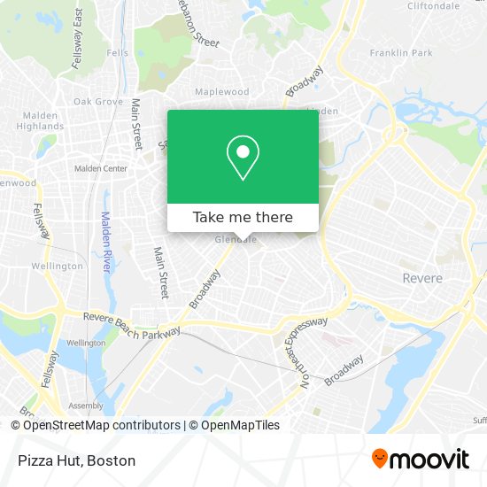 Pizza Hut map