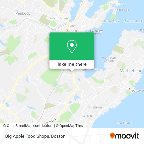 Mapa de Big Apple Food Shops