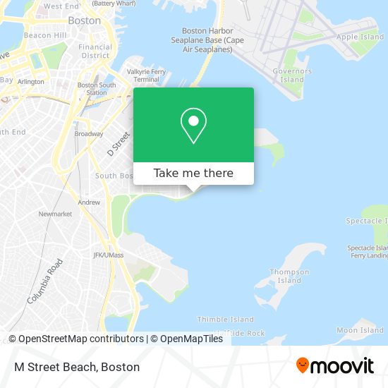 Mapa de M Street Beach