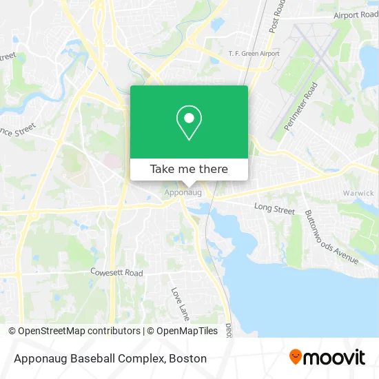 Apponaug Baseball Complex map