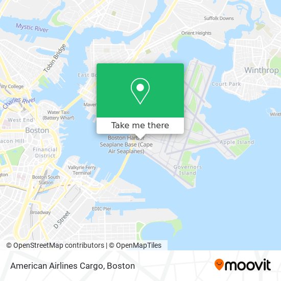 Mapa de American Airlines Cargo