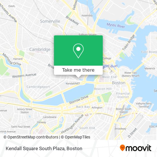 Mapa de Kendall Square South Plaza