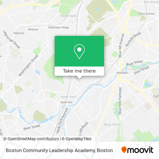Boston Community Leadership Academy map