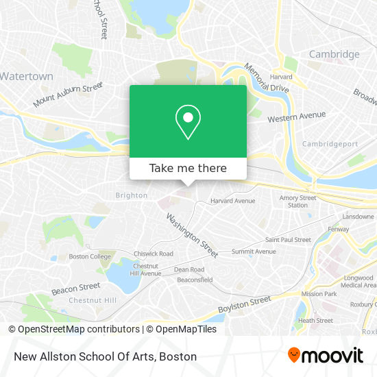 Mapa de New Allston School Of Arts