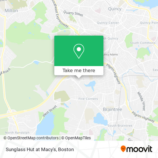Sunglass Hut at Macy's map