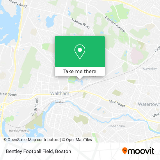 Mapa de Bentley Football Field