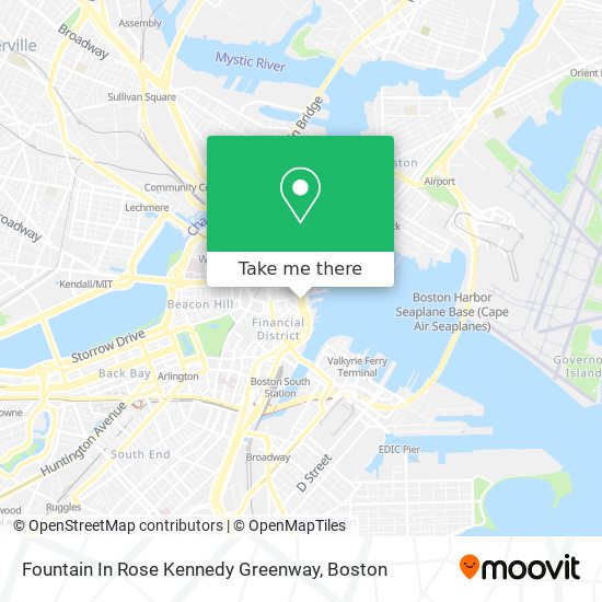 Fountain In Rose Kennedy Greenway map