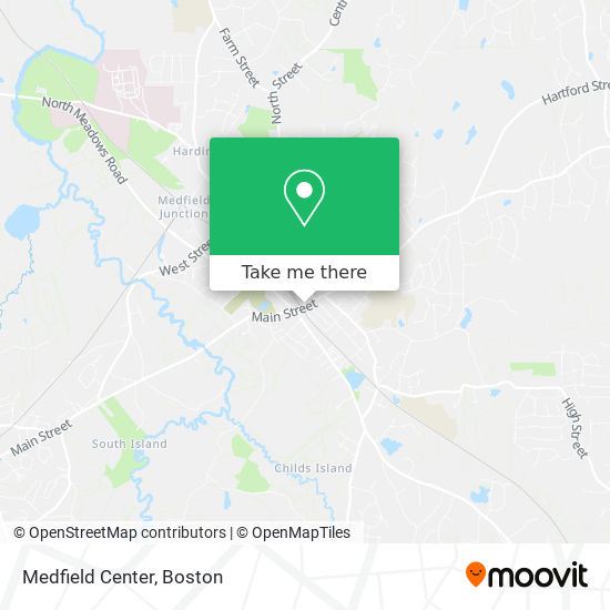 Medfield Center map