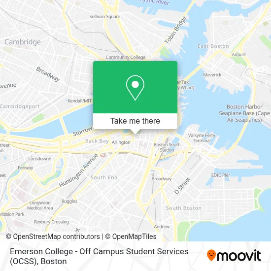Emerson College - Off Campus Student Services (OCSS) map