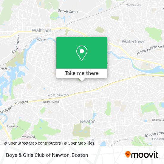Boys & Girls Club of Newton map
