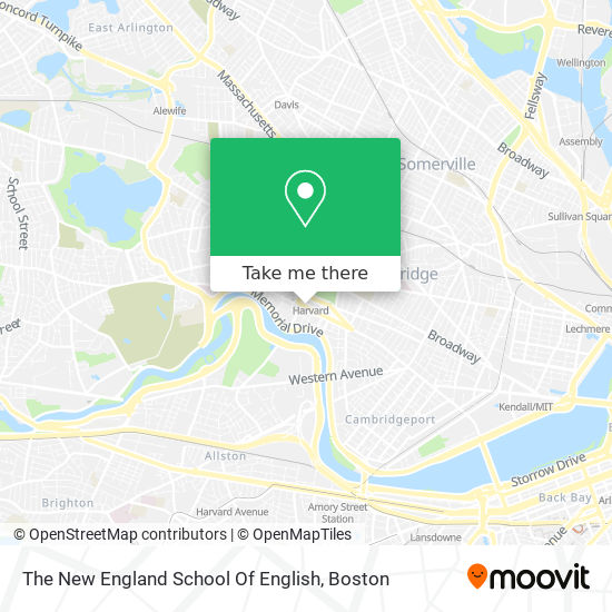 The New England School Of English map