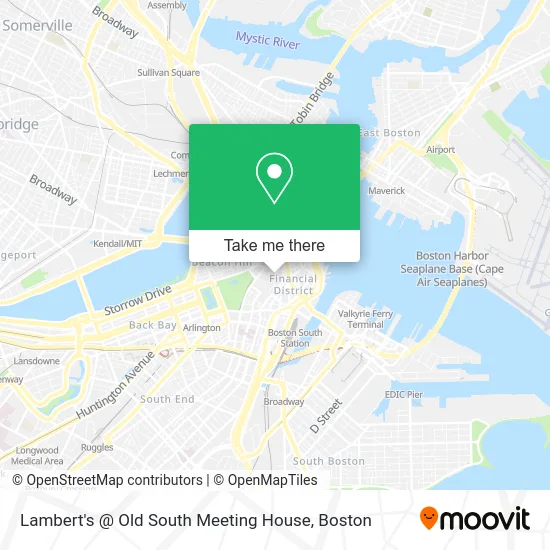 Lambert's @  Old South Meeting House map