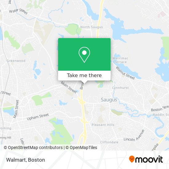 How to get to Walmart in Saugus by Bus or Subway?