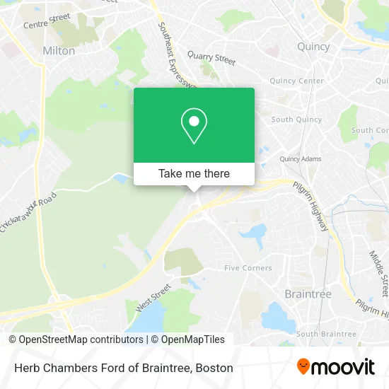 Mapa de Herb Chambers Ford of Braintree