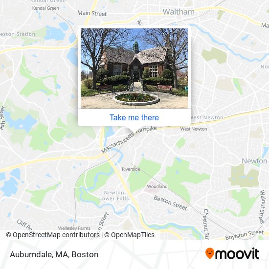 Mapa de Auburndale, MA