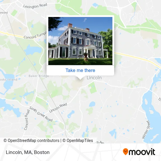 Lincoln, MA map