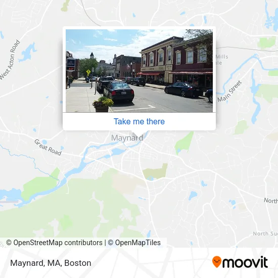 Maynard, MA map