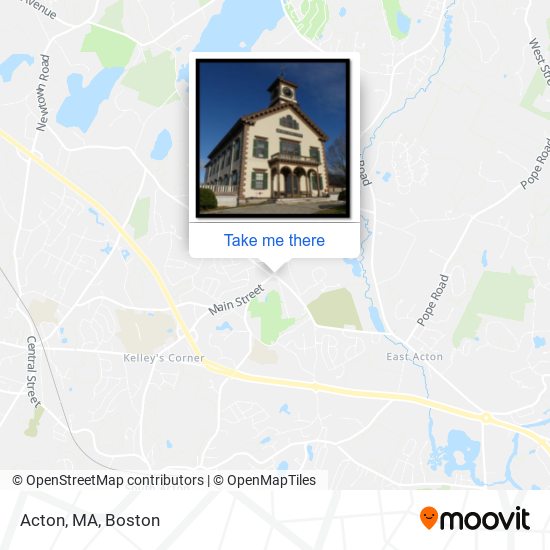 Acton, MA map