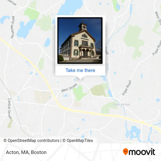 Acton, MA map